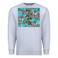 Heather Grey fish lures Premium Sweatshirt - TumblerDesignByShophia