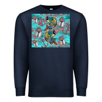 Navy fish lures Premium Sweatshirt - TumblerDesignByShophia