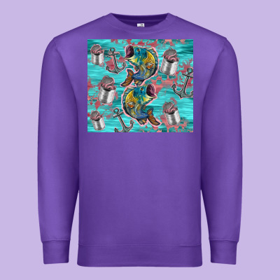 Fish Lures Premium Sweatshirt Designed By Tumblerdesignbyshophia