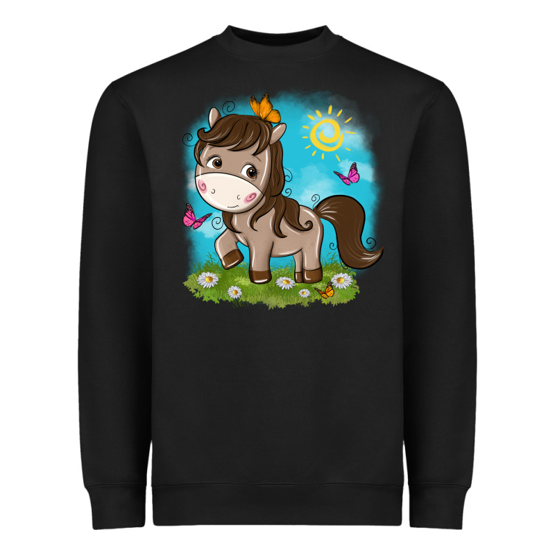 Little Cute Horse Heavyweight Sweatshirt by NancyCooperArtShop | Teevron