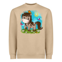 Mushroom little cute horse Heavyweight Sweatshirt - NancyCooperArtShop