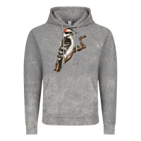 Cloud Rock Downy Woodpecker Vintage Hoodie - LillyAllenDesigns
