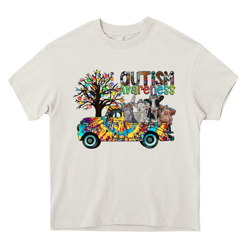 Autism Avareness3 Heavy Core Tee by CowhideDigitalArt | Teevron