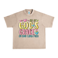 French Oak all of god's grace in one tiny face Urban Heavy Tee - MaliasSmallBusiness