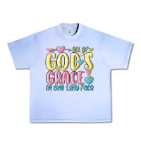 Grape Ice all of god's grace in one tiny face Urban Heavy Tee - MaliasSmallBusiness