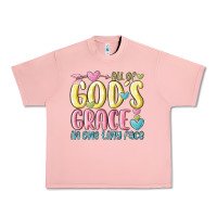 Salmon all of god's grace in one tiny face Urban Heavy Tee - MaliasSmallBusiness