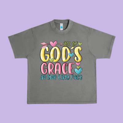 All Of God's Grace In One Tiny Face Urban Heavy Tee Designed By Maliassmallbusiness