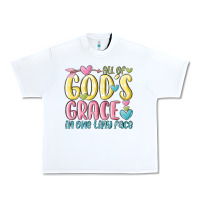 White all of god's grace in one tiny face Urban Heavy Tee - MaliasSmallBusiness
