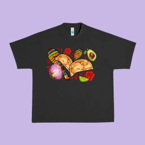 Empanadas Roses Onion Lime And Avocado Urban Heavy Tee Designed By Adodesignshop