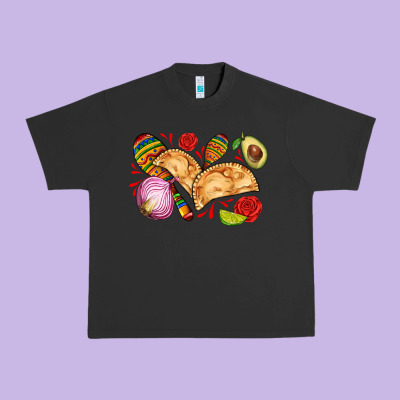 Empanadas Roses Onion Lime And Avocado Urban Heavy Tee Designed By Adodesignshop
