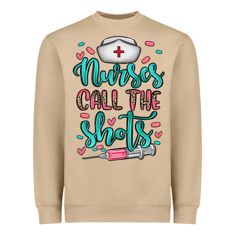 Nurses Call The Shots Heavyweight Sweatshirt by NancyCooperArtShop | Teevron