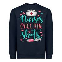 Navy nurses call the shots Heavyweight Sweatshirt - NancyCooperArtShop