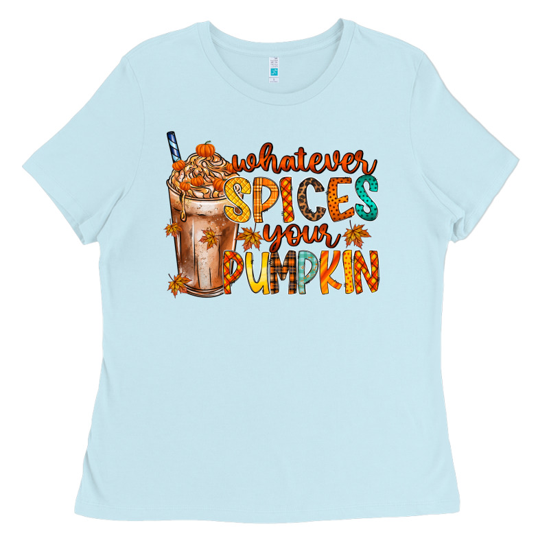 Whatever Spices Your Pumpkin Ladies Tee by RacoonDesign | Teevron