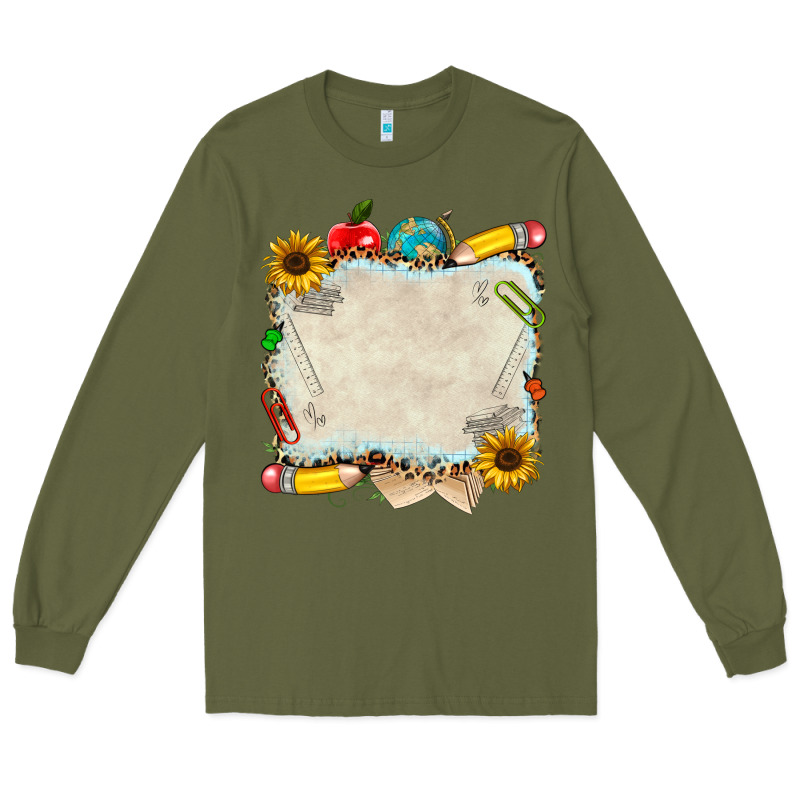 School Your Text Here Long Sleeve Tee by NancyCooperArtShop | Teevron