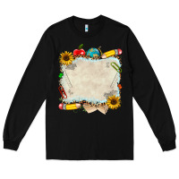 Black school your text here Long Sleeve Tee - NancyCooperArtShop