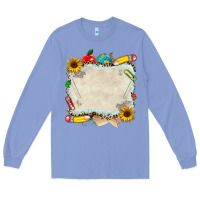 Colony Blue school your text here Long Sleeve Tee - NancyCooperArtShop