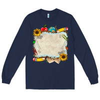 Navy school your text here Long Sleeve Tee - NancyCooperArtShop