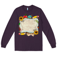 Plum school your text here Long Sleeve Tee - NancyCooperArtShop