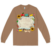 Toasted Coconut school your text here Long Sleeve Tee - NancyCooperArtShop