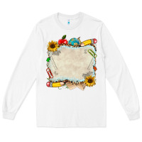 White school your text here Long Sleeve Tee - NancyCooperArtShop