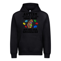 Black Autism grizzlies Urban Hoodie - FaDigitalArtStudio