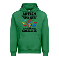 Emerald Autism grizzlies Urban Hoodie - FaDigitalArtStudio