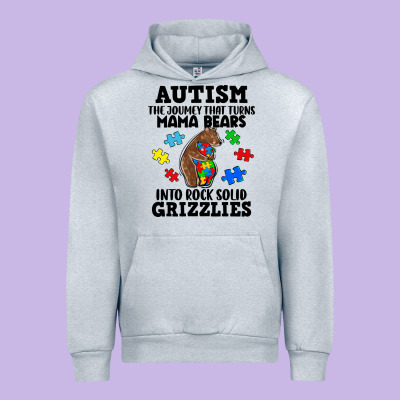 Autism Grizzlies Urban Hoodie Designed By Fadigitalartstudio