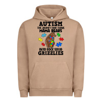 Pigment Burro Autism grizzlies Urban Hoodie - FaDigitalArtStudio