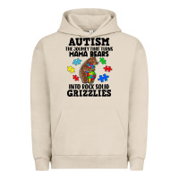 Pigment French Oak Autism grizzlies Urban Hoodie - FaDigitalArtStudio
