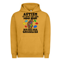 Pigment Peanut Butter Autism grizzlies Urban Hoodie - FaDigitalArtStudio