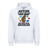 White Autism grizzlies Urban Hoodie - FaDigitalArtStudio