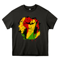 Asphalt juneteenth fist Heavy Core Tee - HRA Design Shop