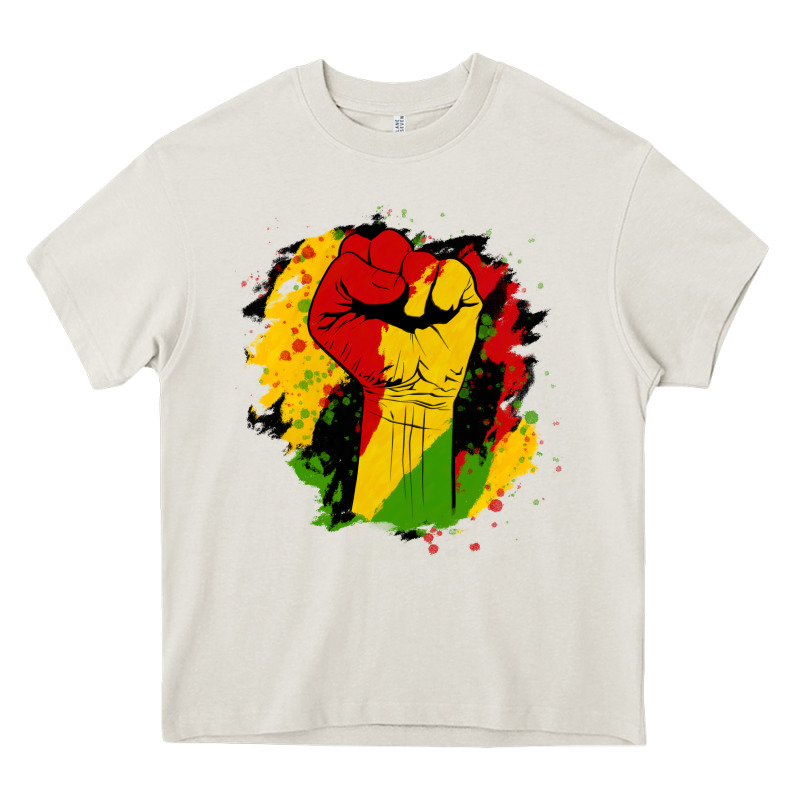 Juneteenth Fist Heavy Core Tee by HRA Design Shop | Teevron