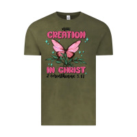 Vintage Olive new creation in christ 2 corinthians5.17 Vintage Tee - MaliasSmallBusiness