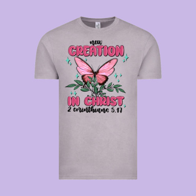 New Creation In Christ 2 Corinthians5.17 Vintage Tee Designed By Maliassmallbusiness