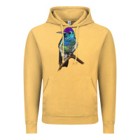 Vintage Mustard Rivoli`s Hummingbird Vintage Hoodie - LillyAllenDesigns
