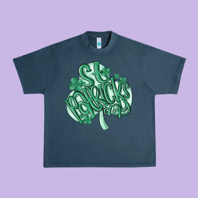 St Patrick's Day Urban Heavy Tee Designed By Maliassmallbusiness