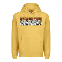 Antique Gold cowhide leopard daisies Premium Hoodie - TumblerDesignByShophia