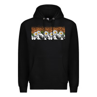 Black cowhide leopard daisies Premium Hoodie - TumblerDesignByShophia