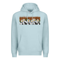 Blue Mist cowhide leopard daisies Premium Hoodie - TumblerDesignByShophia