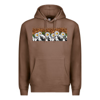 Chestnut cowhide leopard daisies Premium Hoodie - TumblerDesignByShophia