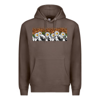 Coffee cowhide leopard daisies Premium Hoodie - TumblerDesignByShophia