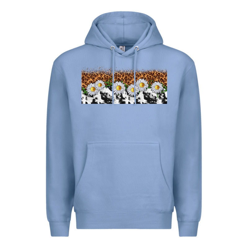 Cowhide Leopard Daisies Premium Hoodie by TumblerDesignByShophia | Teevron