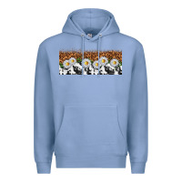Colony Blue cowhide leopard daisies Premium Hoodie - TumblerDesignByShophia