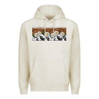 Oatmeal Heather cowhide leopard daisies Premium Hoodie - TumblerDesignByShophia