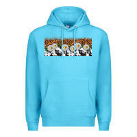 Ocean Blue cowhide leopard daisies Premium Hoodie - TumblerDesignByShophia
