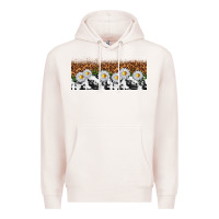 Pale Pink cowhide leopard daisies Premium Hoodie - TumblerDesignByShophia