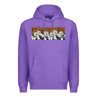 Purple cowhide leopard daisies Premium Hoodie - TumblerDesignByShophia