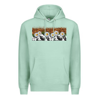 Seafoam cowhide leopard daisies Premium Hoodie - TumblerDesignByShophia
