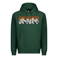 Sports Green cowhide leopard daisies Premium Hoodie - TumblerDesignByShophia